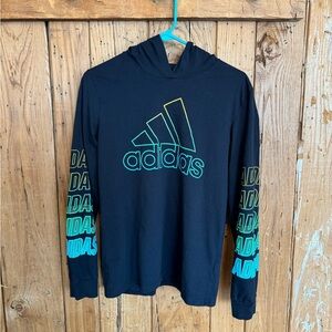 Boys’ Adidas Long Sleeve Hooded Tee XL Soft Cotton Jersey